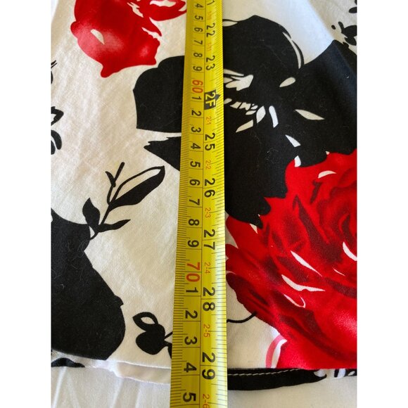 Kate Kasin Girls Floral Sleeveless Dress Black & Red White - Picture 3 of 7